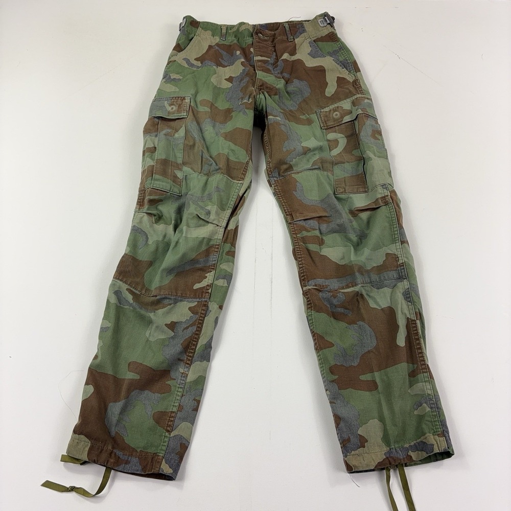Vintage USGI M65 Woodland Camo Field Pants Military Cargo Trousers USA Green